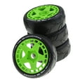 thumbnail image 2 of 4Pcs RC Voiture Modèle Pneu d'Usure Résistant: 8 1:7 Caoutchouc RC Pneus Roue Fluorescente Vert, 2 of 8