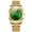 A, variant on Men's Watch Gold Stainless Steel Watch with Green Dial, Classic Business Quartz Wristwatch with Date Window and Luminous Markers, Luxury Analog Watches for Men