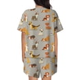 thumbnail image 3 of Kdxio Cute Dog Print Pajamas Sets for Women Short-Sleeved Pjs with Lounge Shorts Two Piece Sleepwear S-4XL, 3 of 9