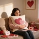 thumbnail image 4 of Funda decorativa de cojín bordado con corazones de San Valentín para sofá y dormitorio, 4 of 6