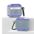 thumbnail image 2 of Leadingstar Metal Bluetooth-compatible Headset Protective Case Luxury Case With Keychain Anti-drop For Airpods 3, 2 of 9