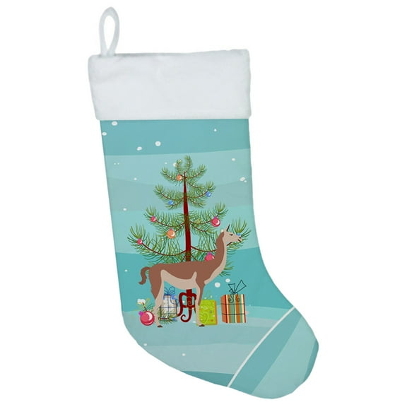 Carolines Treasures BB9288CS Guanaco Christmas Christmas Stocking  Large multicolor