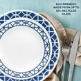 thumbnail image 6 of Corelle Cobalt Circles 16-Piece Glass Dinnerware Set (Service for 4), 6 of 8