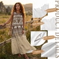 thumbnail image 6 of Xoenoiee Aztec Elephant Southwest American Tribal Print Women's Boho Maxi Dress Summer Sleeveless Round Neck, Long Flowy Beach Vacation Dresses, Cotton Linen Casual Sundress with Pockets 2026, S, 6 of 7