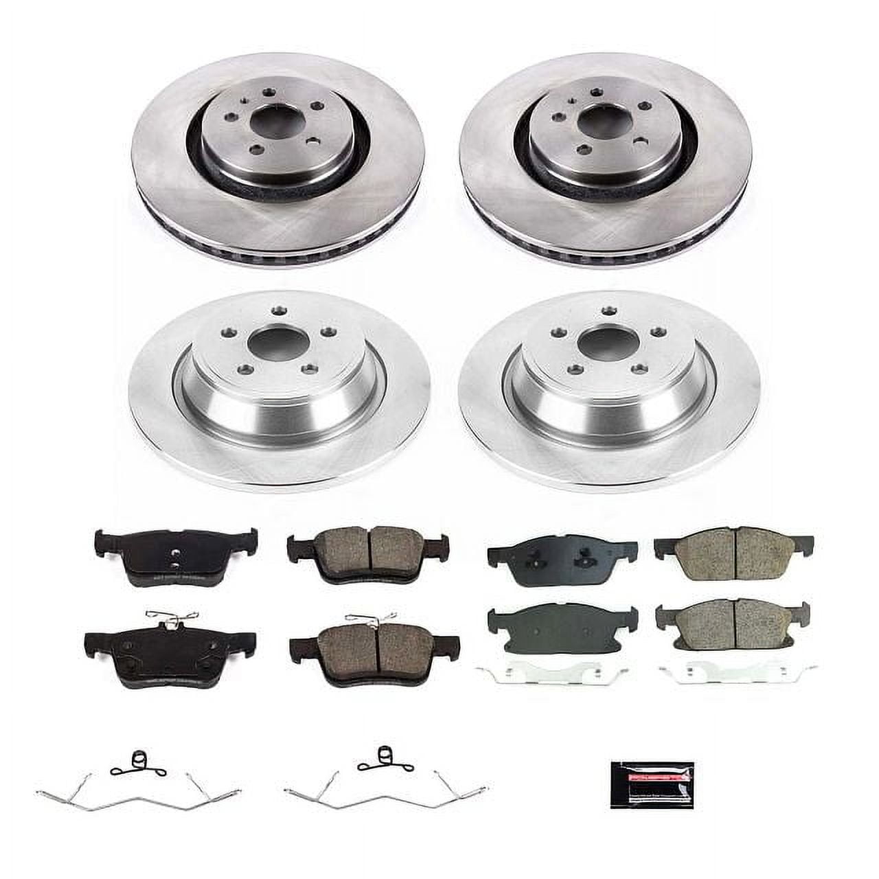 PowerStop Front and Rear Stock Replacement Brake Pad and Rotor Kit Fits: FORD LINCOLN Select Models KOE8975