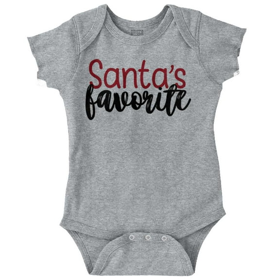 Funny Christmas Santa's Favorite Bodysuit Jumper Girls Infant Baby Brisco Brands 12M