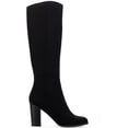 thumbnail image 3 of Style & Co. Womens Addyy Faux Suede Block Heel Knee-High Boots, 3 of 3