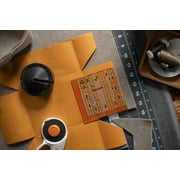 Fiskars 4.5in Square Sewing Ruler, Clear with Two-Toned Grid Lines and Measurements