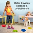 thumbnail image 5 of NATIONAL GEOGRAPHIC Balance Stepping Stones for Unisex Children – 10 Durable Foam Stones in 5 Bright Colors and 2 Different Sizes, 5 of 7