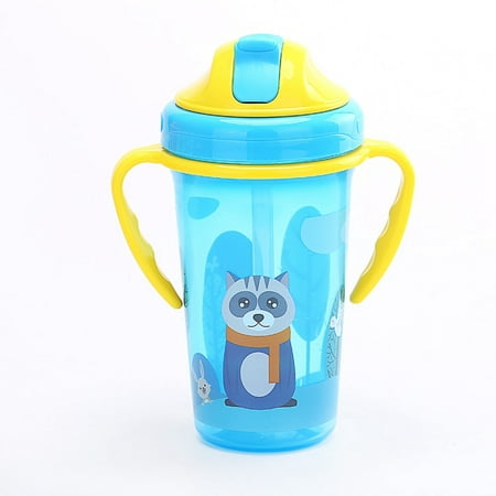 KABOER Toddler Baby Kids Drinking Water Straw Bottle Children Feeding Sippy Handle