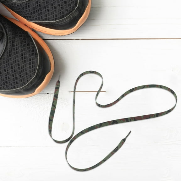 HONMEET Multi Color Camo Shoelaces Polyester Versatile Stylish 2Pairs