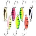 thumbnail image 2 of 7Pcs Multicolor Sequin Single Hook Metal Artificial Spoons Lure Bait Fishing Tackle, 2 of 9