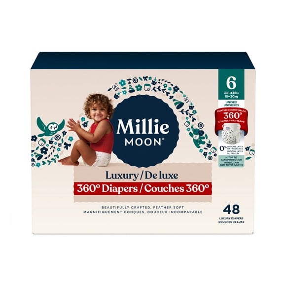 Couches Millie Moon Luxury 360, Taille 6, 48 unités