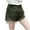 Army Green-01, variant on Ugoldhm Girls' Ripped Denim Shorts (8-16Y) Elastic Waist & Pocket Detail Summer Cotton Everyday Shorts