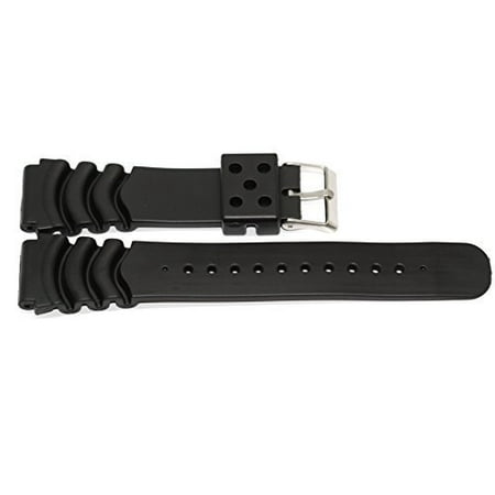 22mm Black Rubber Diver Watch Band Strap fits Seiko SKX 031 SKX781 (Best Strap For Skx007)