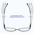 thumbnail image 4 of Fashionable European and American cat's eye anti-blue light flat glasses, made of PC and metal - black, 4 of 5