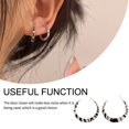 thumbnail image 4 of Minnieouse Pendientes colgantes Accesorios de joyería de personalidad simple Ropa clásica Suministro a juego Pendiente de aro clásico para mujer Ropa, zapatos y accesorios Miscelánea color cebra Minnieouse AP010404-02, 4 of 6