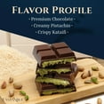 thumbnail image 3 of Eastanbul Premium Dubai Dark Chocolate Bar Pistachio, Viral Candy, Knafeh, 7oz, 3 of 8