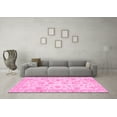 thumbnail image 3 of Ahgly Company Indoor Square Oriental Pink Traditional Area Rugs, 4' Square, 3 of 4