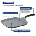 thumbnail image 6 of Tramontina PrimaWare 11" CERAMIC Steel Gray Square Griddle, 6 of 6