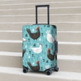 thumbnail image 2 of Lsque Lovely Roosters Printed Luggage Cover, Travel Luggage Protector,Scratch and Dirt Resistant, Fits 18-32 Inch Luggage - Medium, 2 of 9