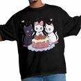 thumbnail image 4 of Mens T Shirts Cartoon Cats Strawberry Cake Short Sleeve Casual Men's Tee Tops Graphic T-Shirts for Teen Boys/Men, 4 of 8