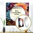 thumbnail image 3 of Designart "Serenity Amidst Colorful Mums II" Mums Square Mirror For Wall Decor - Large Pink Square Printed Wall Mirror Art - Square Traditional Mirror - Wall Mounted Square Large Mirror, 3 of 5