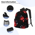 thumbnail image 5 of Picia Beautiful Red Ladybug Large Capacity Backpack Classic Style Backpack Casual Backpack Water-Resistant School Work Travel Outdoor Backpack, 5 of 8