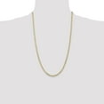 thumbnail image 5 of Auriga 10K Yellow Gold 3 mm Open Concave Curb Chain Necklace 10K Necklace for Women 26", 5 of 7