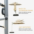 thumbnail image 3 of Domi Outdoor 9.68FT Outdoor Round Cantilever Umbrella with Center Pole, UV-Resistant Canopy, Wind Vent, Tilt & Crank System—Ideal for Patio, Garden, Deck, Pool, Outdoor Dining, 3 of 7