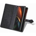 thumbnail image 5 of Samsung Galaxy Z Fold3 5G Mandala Wallet Case,Slim 3D Flip Leather Magnetic Closure with Credit Card Holder & Hand Strap Flip Folio Closure Phone Case for Samsung Galaxy Z Fold3 5G MTL Black, 5 of 7