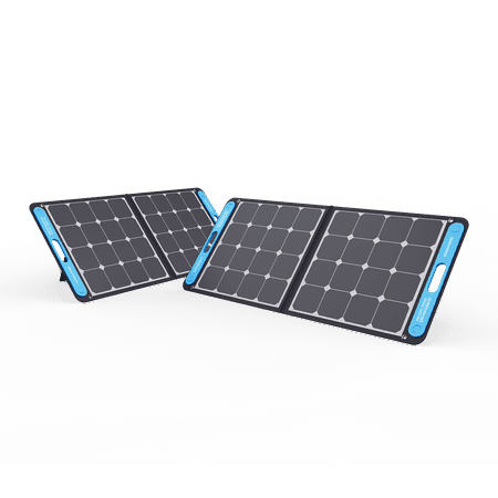 UPC: 0860004552321 | Geneverse 100W Portable Solar Panel Generator for USB Devices 1X USB-A 1X USB-C (Each) Water Resistant Fast Solar Charging for Camping Hiking Cell Phones Smart Watches GPS and More- 2pk