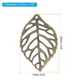 thumbnail image 2 of Uxcell 23mm Leaf Pendants, 50 Pack Metal Tree Leaf Beads Bulk Leaves Charm Mesh for Jewelry Making Style 1, Bronze, 2 of 6