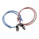 thumbnail image 1 of 2x lindo astronauta pulsera magnética cuerda trenzada elástica ajustable para pareja, 1 of 5