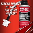 thumbnail image 2 of STA-BIL Protector de bomba: protege las bombas de lavado a presión y otros componentes internos durante el almacenamiento, fórmula lubricante y anticongelante de próxima generación, 4 oz (22007), rojo, 2 of 3