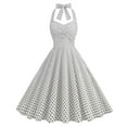 thumbnail image 1 of Costumes Aguichant d'Halloween pour Femmes Mode Col en V Sans Manches Robes de Cocktail Vintage Imprimées Robes Extensibles Robe de Soirée pour Femmes 2023 en Liquidation, 1 of 8