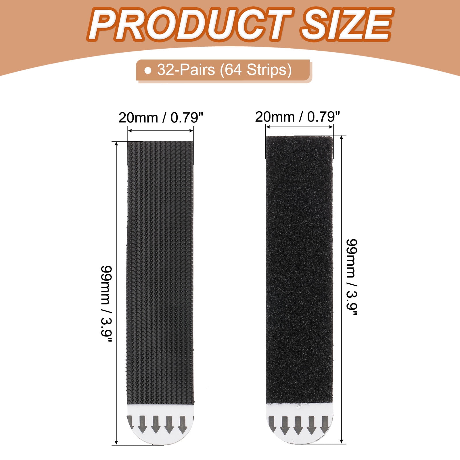 Uxcell Picture Hanging Strips 64 Pcs Picture Hanging Strips Kit  Removable Wall Hanging Strips Black