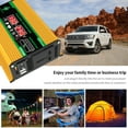 thumbnail image 2 of Inversor De Coche Inversor de coche de 12V a 220V/110V, transformador de voltaje de coche de 4000W, pantalla LCD USB Dual, 2 of 7