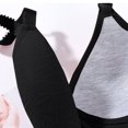thumbnail image 3 of WCJM Up To 50% Off Bra Padded Strappy Medium Lace Bra Black,44, 3 of 4
