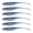 Blue 75mm, variant on Whaledi 6Pcs Fork Tail Swimbaits Lures Silicone Artificial Swimbaits for Saltwater