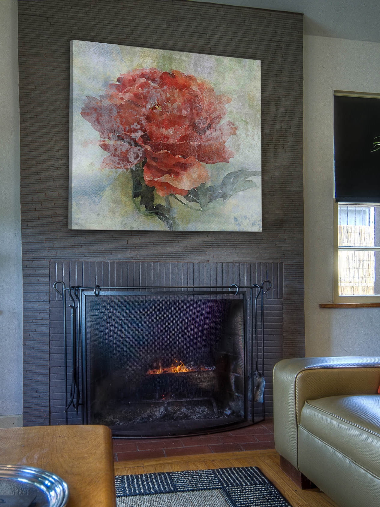"Little Red" Painting Print on Wrapped Canvas