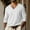 #183-White, variant on Handshe Men's V-Neck Pullover Sweatshirt, Solid Color Drop Shoulder Long Sleeve Shirt, Casual Athletic Top for Outdoor Sports and Daily Wear