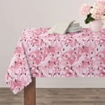 thumbnail image 4 of Flamingo Tablecloth, Pink Rectangle Tablecloth, Pink Print Table Cloth, Spring Summer Waterproof Wrinkle Free Rectangle Tablecloth for Rectangle Tables 60 X 84, 60 X 102, 60 X 120 Inch, 4 of 5