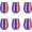 6pc #B, variant on Rainbow Stainless Steel Bowls Rice Bowl 18 Oz Cereal Bowl Deep Soup of 6 with Double Walled Insulated Dishwasher Safe Unbreakable Bowl Home Kitchen (Rainbow)