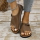 thumbnail image 1 of Karight Women's Casual Sandals, Summer Flat Shoes, Comfortable Ring Toe Sandals, Casual Non Slip Beach Shoes, 1 of 9