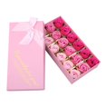 thumbnail image 1 of Rotumaty 18 piezas de jabón de baño perfumado floral, pétalos de rosas, aceite esencial de plantas, jabón de rosas, el mejor regalo para ella, mujeres, niñas, mamá, amante, cumpleaños, San Valentín, N, 1 of 5