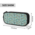 thumbnail image 3 of Uemuo Dachshund Dog Puppy Printed Pencil Pen Case, Portable Pencil Pouch with Zipper, Compact Stationery Bag Makeup Bag, Pencil Bag for Home Office, 3 of 9