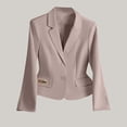 thumbnail image 2 of My Items Blazers for Women Casual Jackets Plus Size Ladies Solid Color Lapel Button Elegant Suit Jacket, 2 of 7