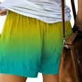 thumbnail image 3 of Xuanfei Women Gradient Loose Fit Hem Elastic Waist With Pockets Summer Shorts, 3 of 5