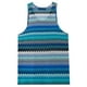 thumbnail image 3 of Camiseta sin mangas de cuello redondo para hombre, cuello redondo ahuecado, estilo playero informal de verano, holgada, sin mangas, a rayas, cuello redondo, sin mangas, para hombre, 3 of 4